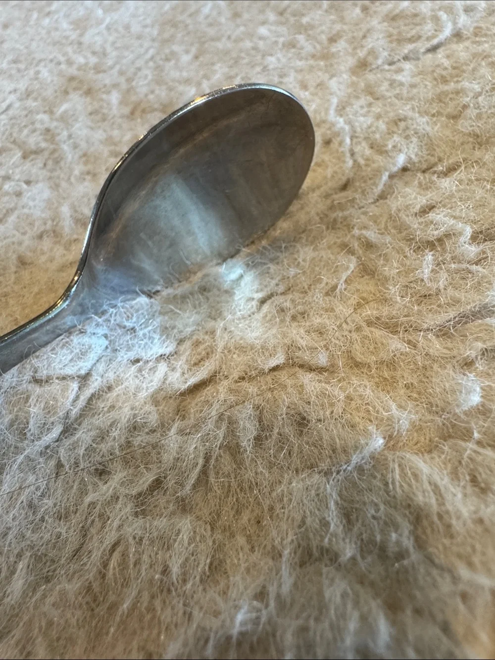 Walt Disney Productions Vintage BAMBI Curved Infant Spoon 5 1/4